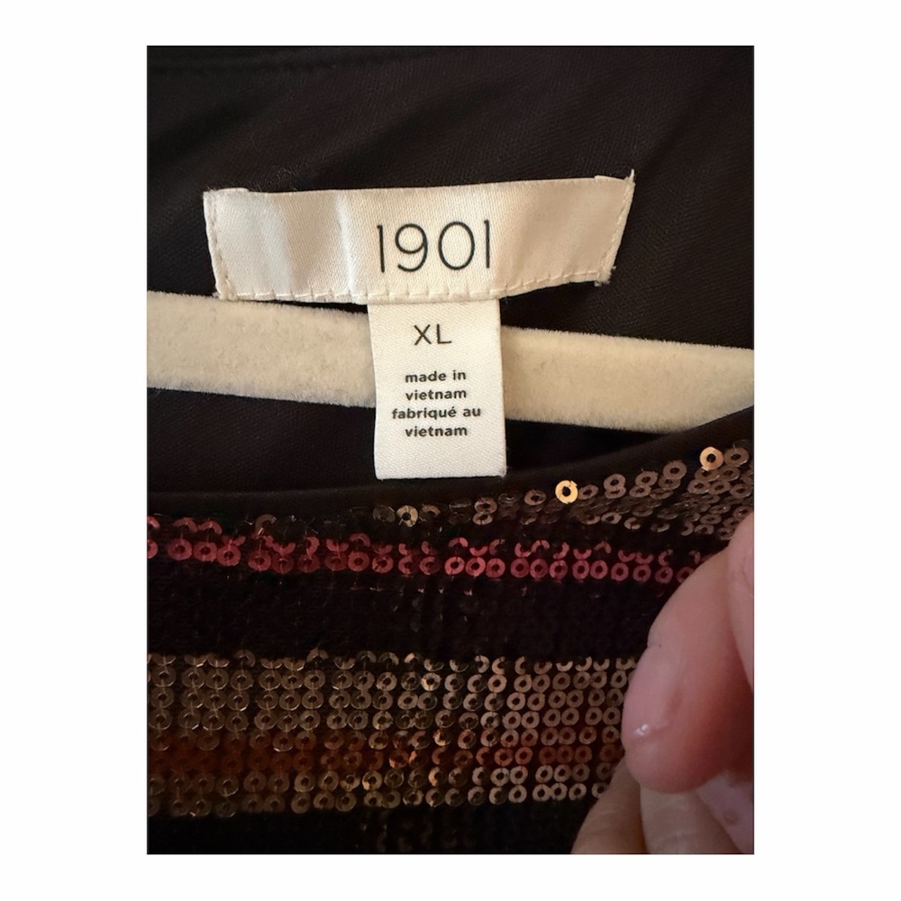 Nordstrom’s 1901 Striped Sequin Dress - Picture 2 of 4